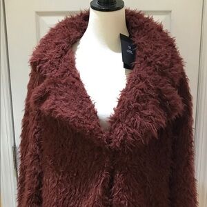 NWT Vero Moda Faux Fur Jacket size 14